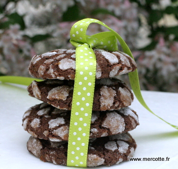 Biscuits craquelés au chocolat… – La cuisine de Mercotte :: Macarons,  Verrines, … et chocolat